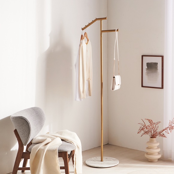 폭 좁은 행거 슬림 행거 가방 걸이 1단 스탠드 옷걸이