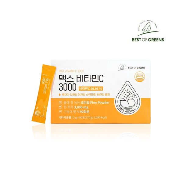 베스트오브그린 맥스 비타민C 3000 1박스 90포 : modern8067