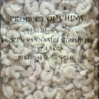 생새우살 9kg 벌크 51/70, 71/90, 91/110 흰다리새우살 냉동 백새우살