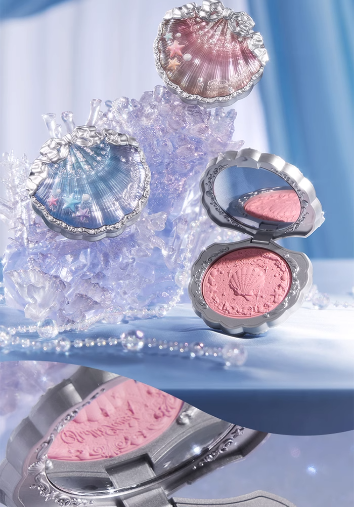 flowerknows 플라워노즈 쉘즈 쥬얼 블러셔 조개 펄 블러셔 새틴 쉬머펄 치크 - 상품 이미지