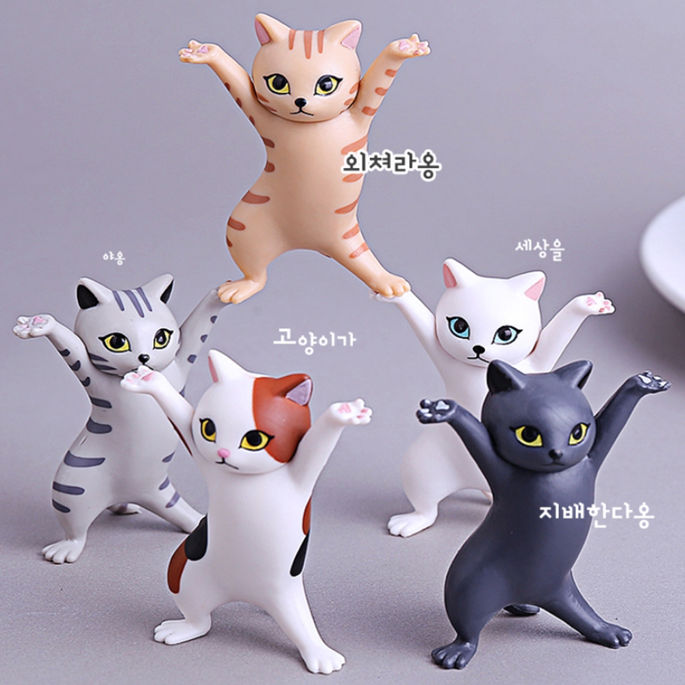 이어폰거치대 인테리어 만세 고양이 에어팟 거치대 - 상세 이미지 3