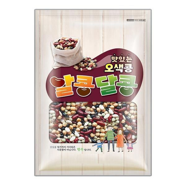 알콩달콩 2kg 흰강낭콩 병아리콩 검은콩 오색콩 : 가성비 가심비 마오리트