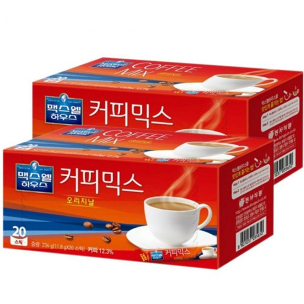 맥스웰하우스 오리지날 40T(20개입x2개) 탕비실 사무실 회의실 : 솔루션혜안