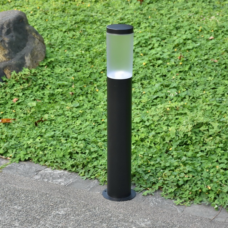 야외 볼라드등 원통형 가로등 방범등 스탠드 바닥등 램프 114mm 30cm 샌드블랙 - 상세 이미지 2