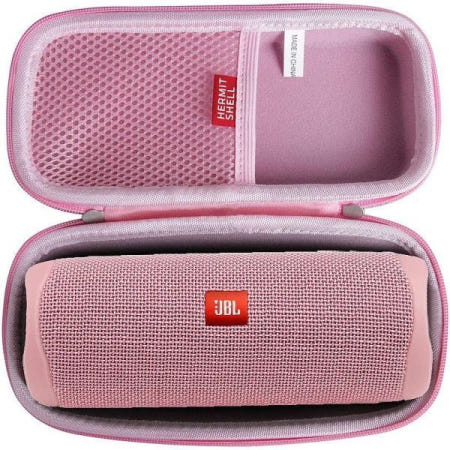 Hermitshell [해외]허미쉘 하드 트래블 케이스, JBL 플립 5 / JBL 플립 6 / JBL 플립 7 방수 휴대용 블루투스 스피커 (핑크)에 맞습니다