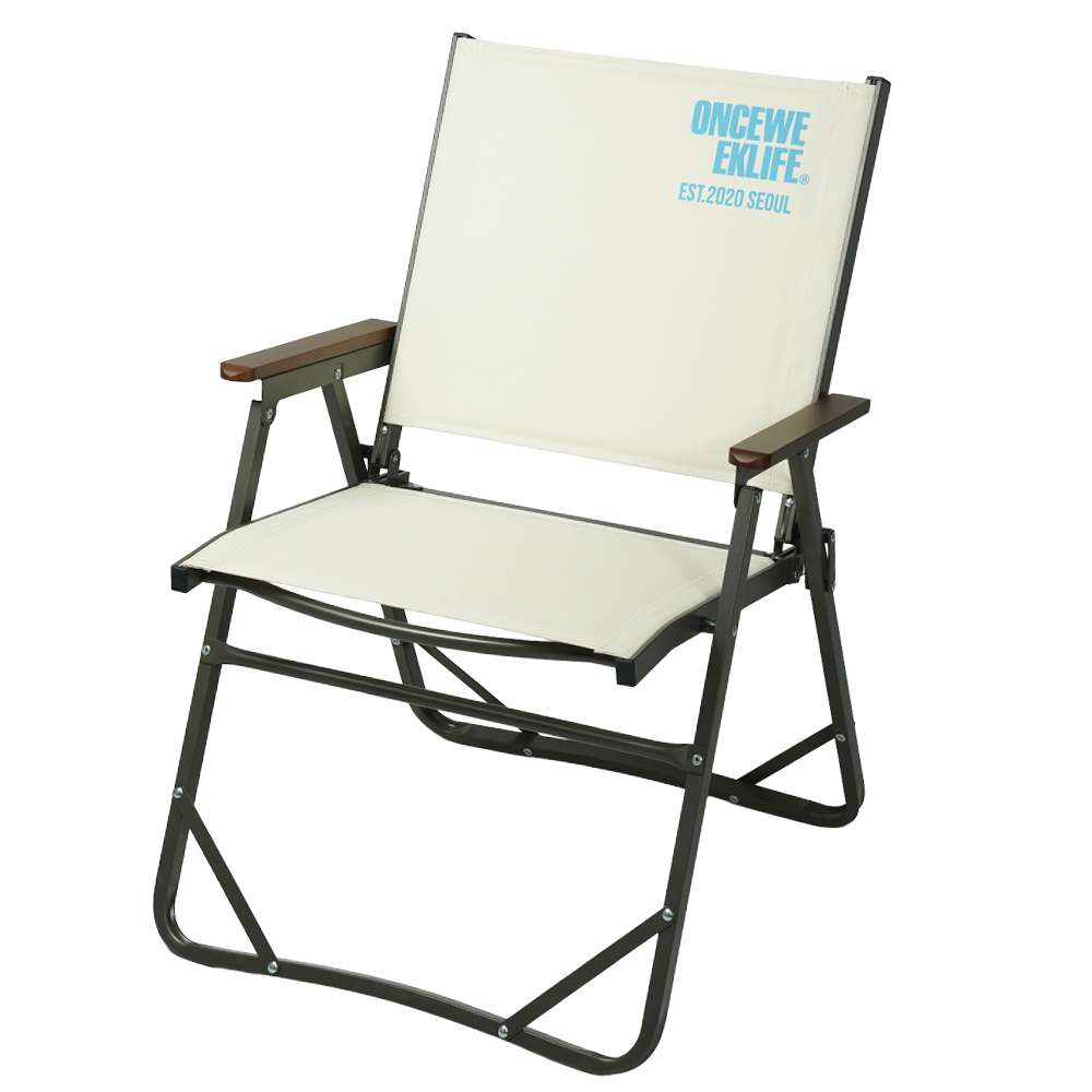 원스위크라이프 컴피 폴딩 체어 1+1 L, 아이보리, 1개