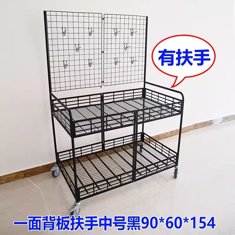 이동식 매대 플리마켓 가판대 진열대 행사 좌판대 노점 화이트 중형 (90x60x90) - 상세 이미지 5