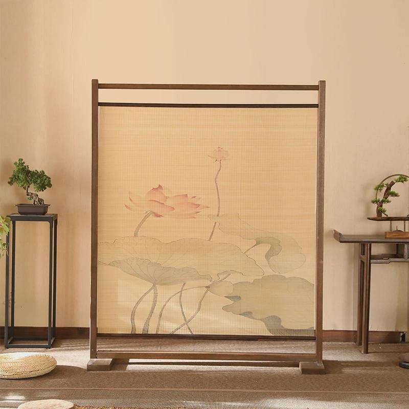 전통 파티션 스크린 한식집 병풍 찻집 가벽 인테리어 180x150cm 피아노 양면 집회 - 상세 이미지 2