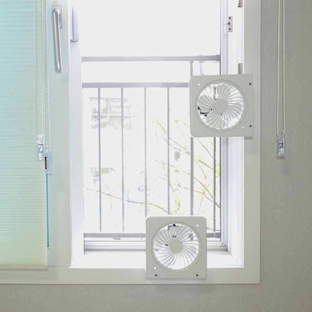 이지팬 창문환풍기 창틀 이동식환풍기 주방 욕실 결로예방 저소음환풍기 무타공 설치-중형