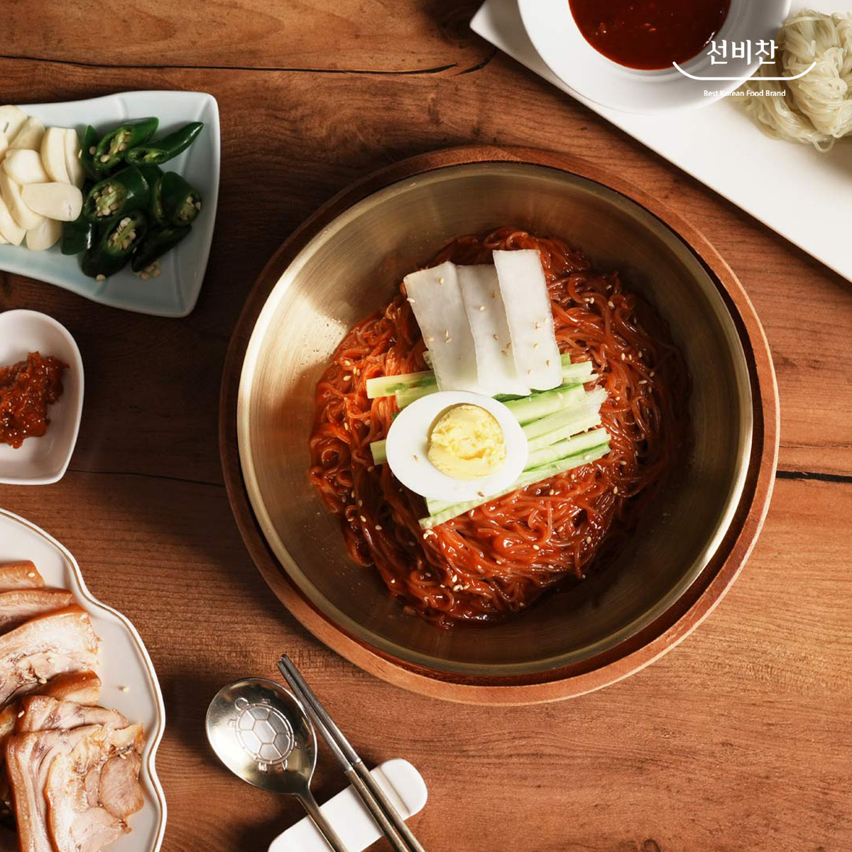선비찬 옥천냉면 10인분세트 냉면사리10인분2Kg+육수10봉 - 상세 이미지 3
