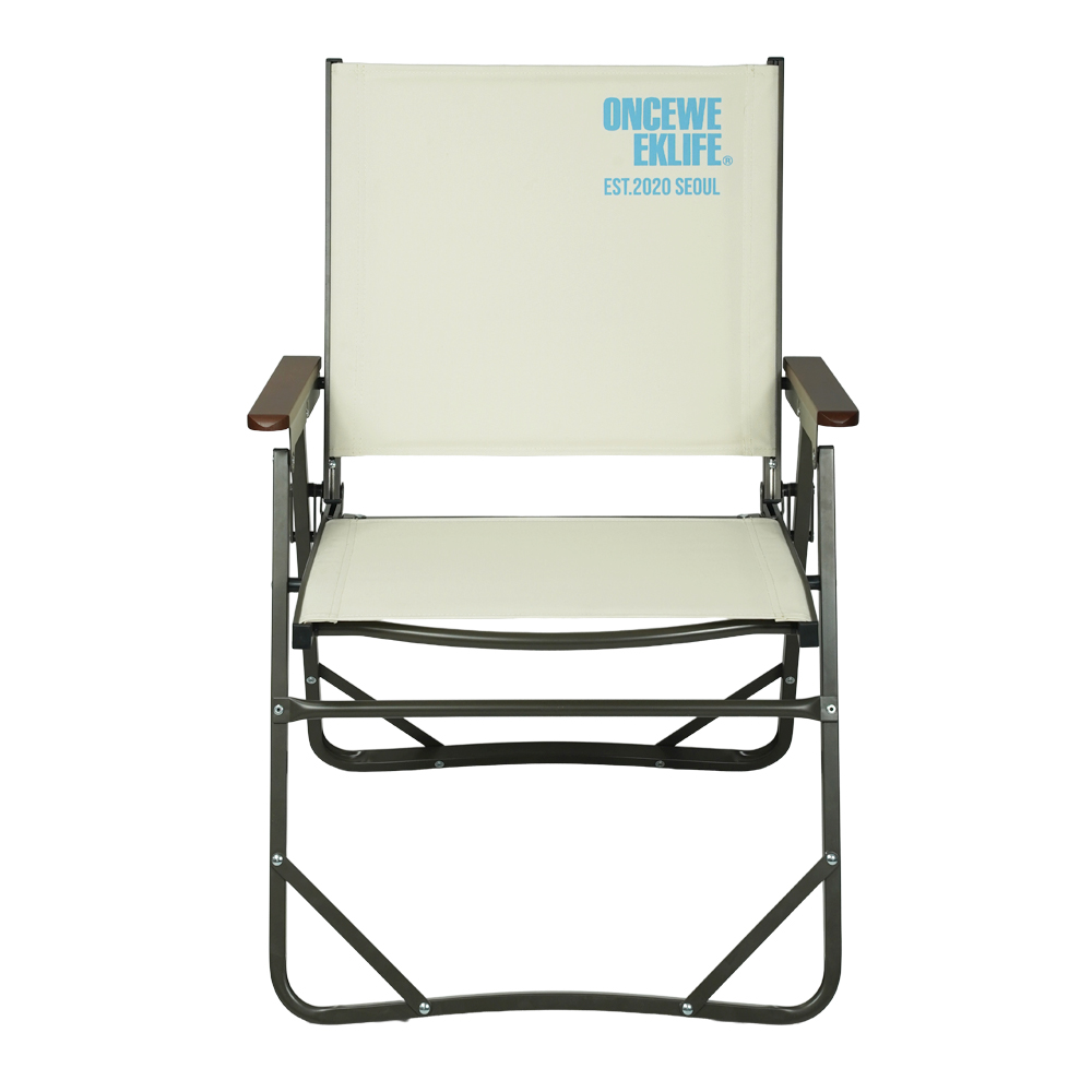 원스위크라이프 컴피 폴딩 체어 1+1 L, 아이보리, 2개