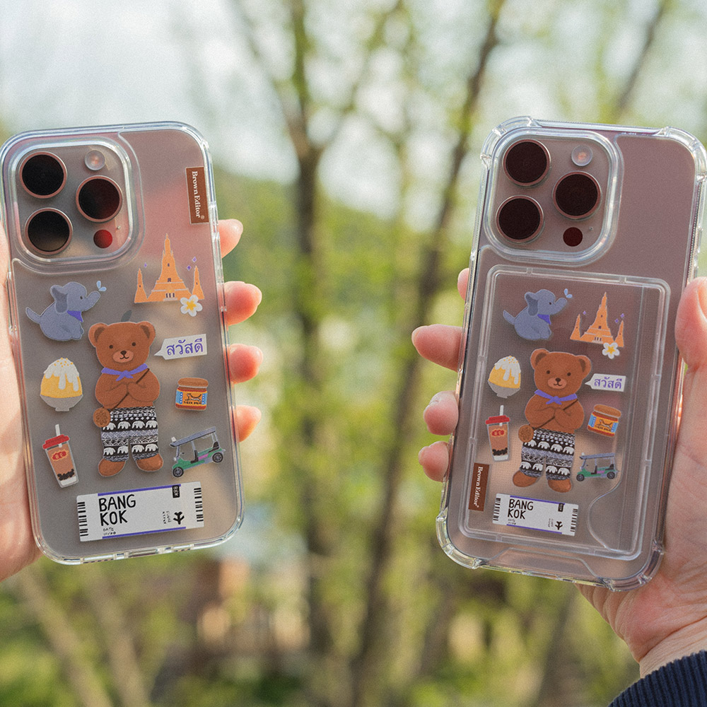 브라운에디터 곰돌이 방콕 젤리 카드 폰케이스 - 상세 이미지 5