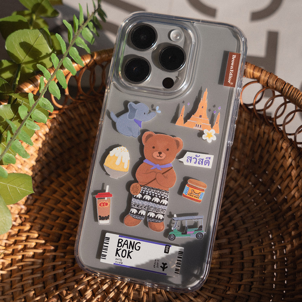 브라운에디터 곰돌이 방콕 젤리 카드 폰케이스 - 상세 이미지 3