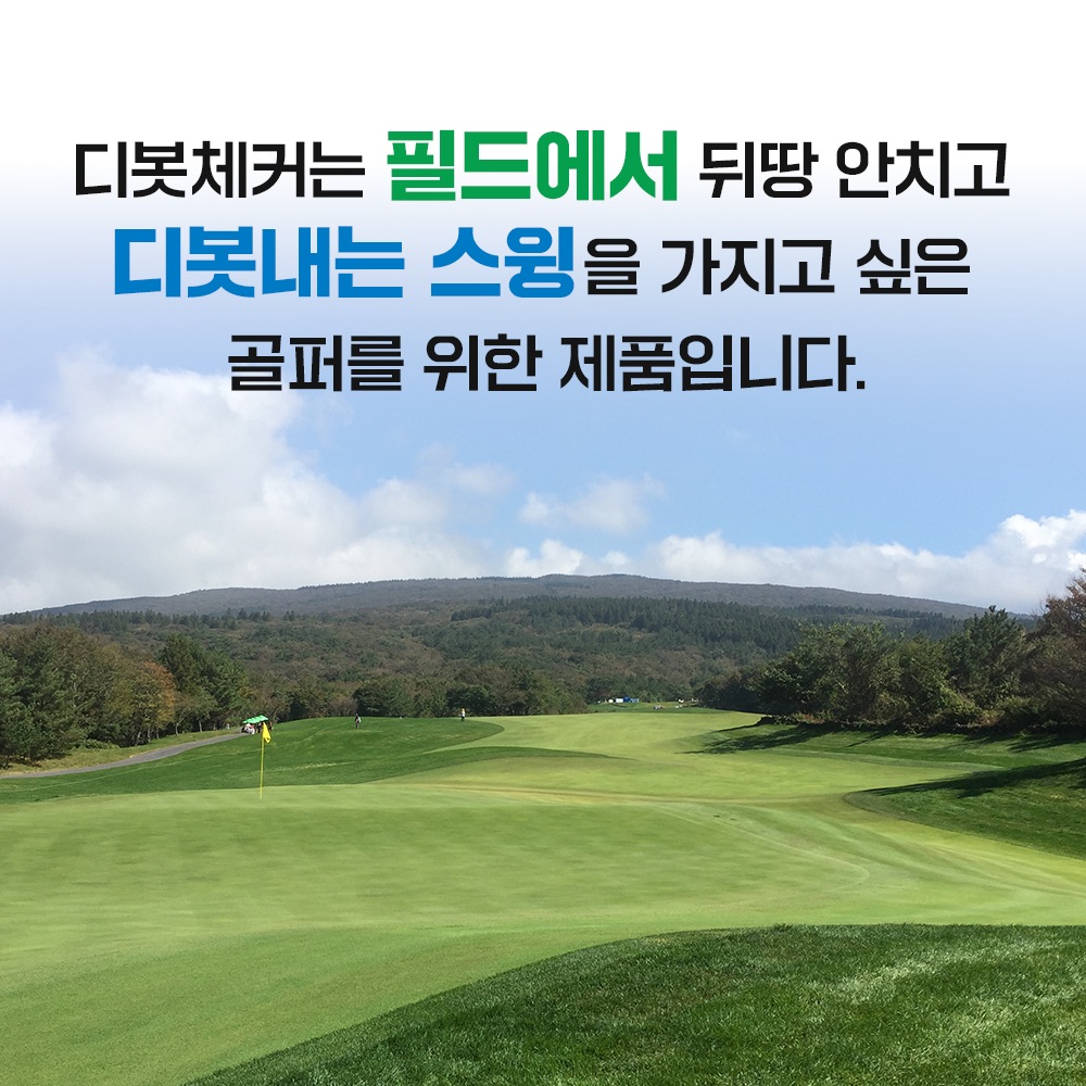 디봇만들기 뒤땅교정 디봇체커테이프 10매 대형 종이 스티커 검은 양잔디 최하점 확인 이미지 6