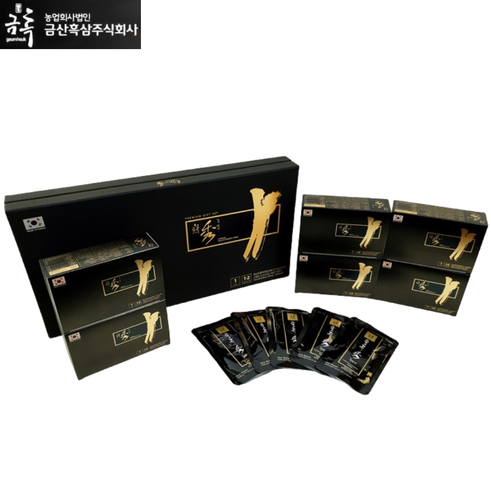 금흑정 구증구포 고려 흑삼액 100% 70ml 30포 1박스 프리미엄 감사 인사 선물 세트 - 상품 이미지