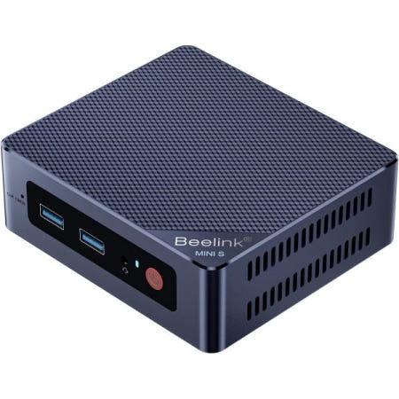[해외]Beelink 미니 S12 Pro PC 컴퓨터, 16GB DDR4 500GB SSD, 인터 12세대 프로세서 N100 4코어 3.4Ghz, 4K@60Hz 듀얼 HDMI 출력