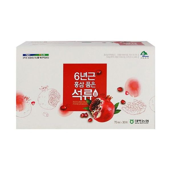 태백농협 6년근 홍삼품은 석류즙 70ml x 30포 : modern8067