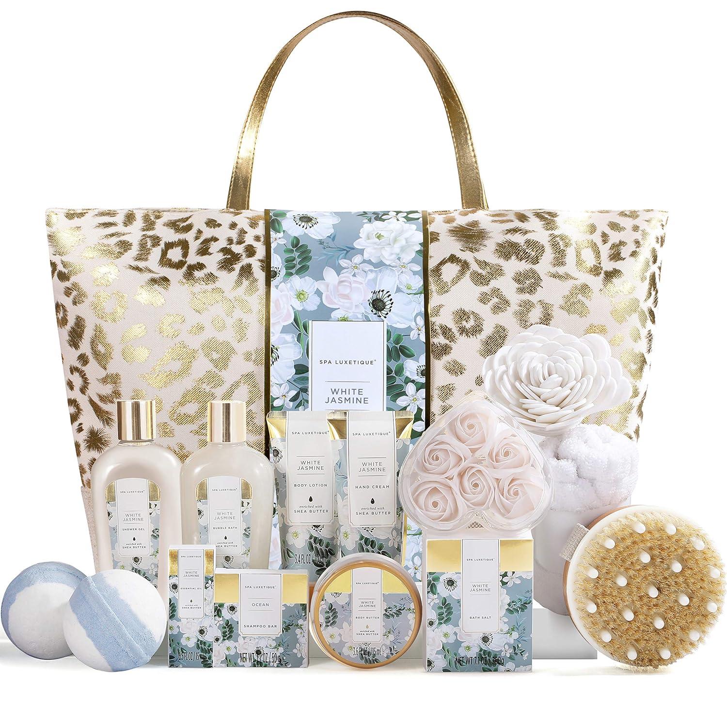 Spa Gift Baskets for Women - Spa Luxetique Gift Set for Women, 15pcs Luxury Relaxing Spa Kit with Ba : 라이프앤딜라이트