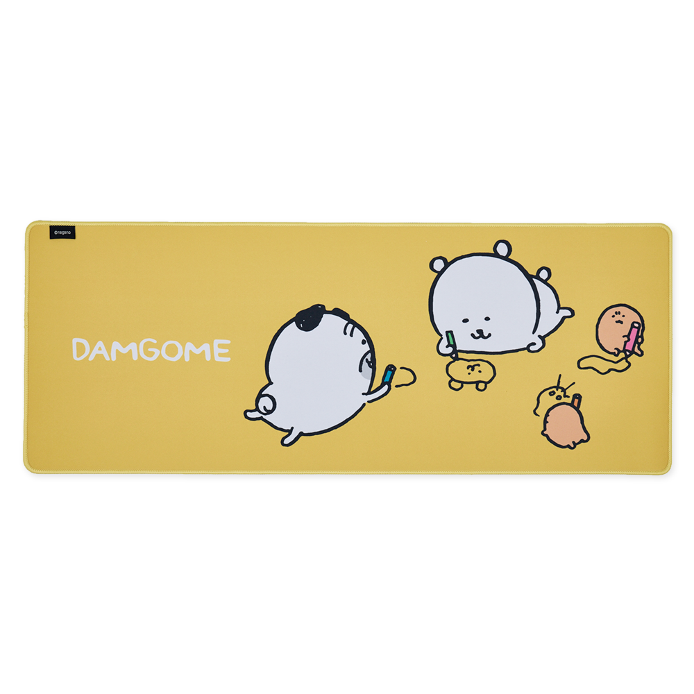 담곰이 마우스 장패드 데스크 매트 옐로우 두더지 고로케 퍼그 농담곰 캐릭터 굿즈 - 상품 이미지