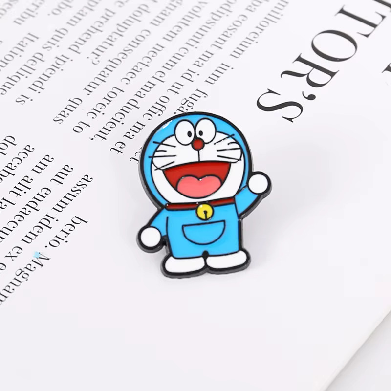 도라에몽 주머니 노 진구 도라미 모자 초등 대 학생 백팩 에코백 가방 굿즈 만화 주변기기 엠블럼 시즈카 노비 노비타 기계 고양이 브로치 배지... 