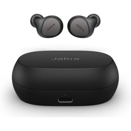 [해외]이어 블루투스 이어버드의 자브라 엘리트 7 프로 - 선명한 통화를 위한 컴팩트한 디자인의 멀티센서 음성 기술로 액티브 노이즈 캔슬링 트루 와이어리스 버드 티타늄 블랙