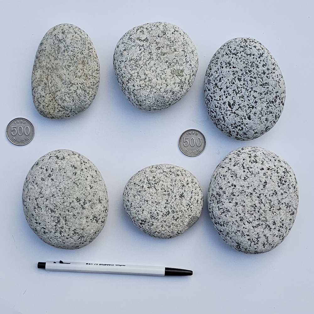 연회색납작돌flat pebble 1포대(15kg) 인테리어조약돌 해미석 조경용그림자갈아트