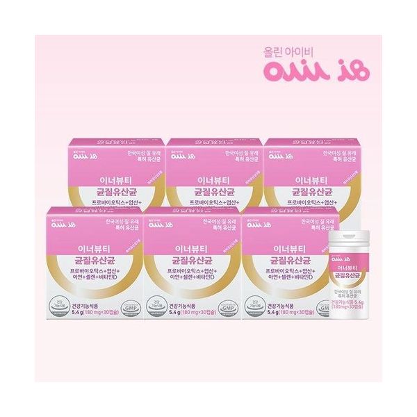 올린아이비 이너뷰티 특허 여성 균질유산균 6박스 : modern8067