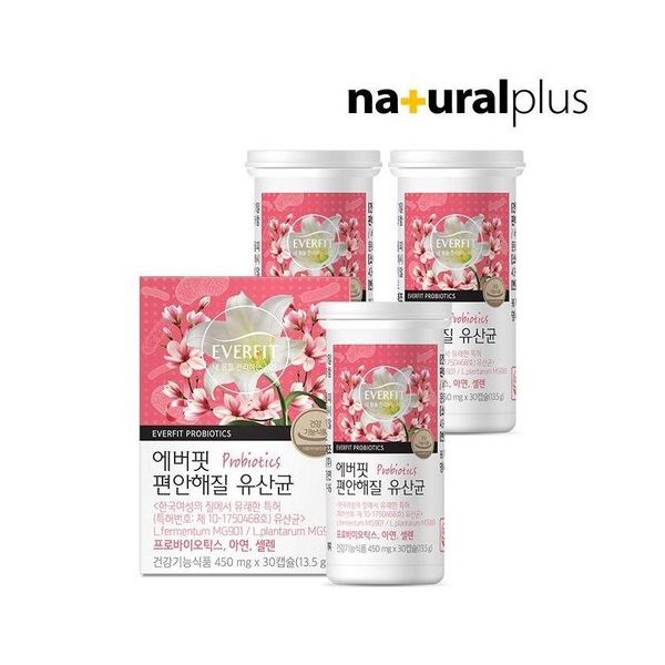 에버핏 편안해질 질 유래 유산균 3병 : modern8067