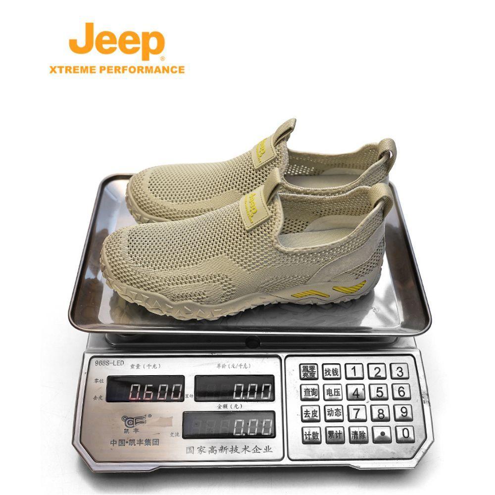 JEEP 초경량 완벽한 통기성 끈없는 신발 편안한 착용감 운동화 매쉬신발 조깅화 - 상품 이미지