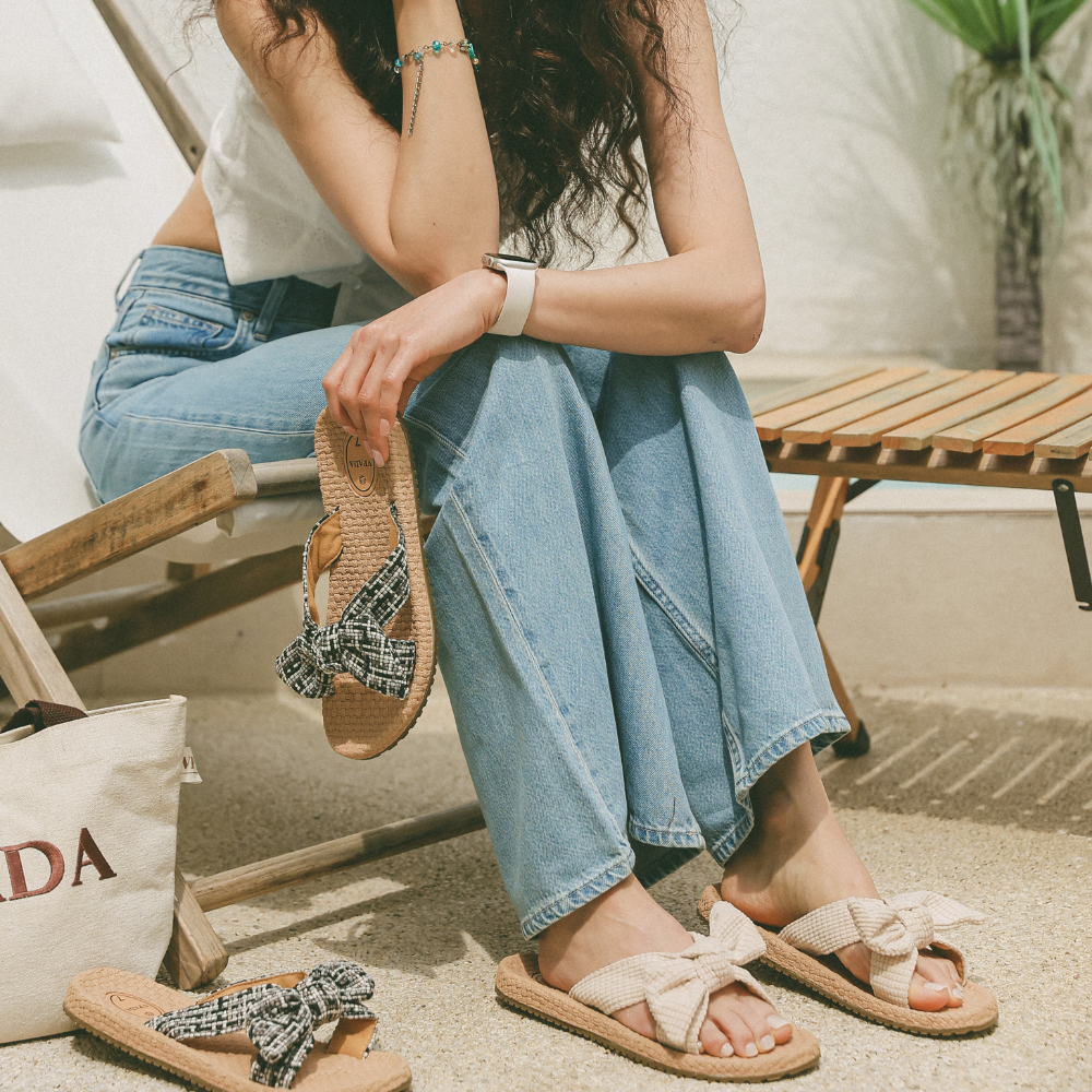 VPADA 브이파다 F69 CREAM 비치 바캉스 데일리 샌들