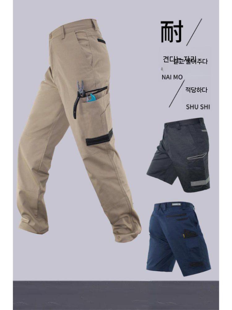 카고반바지 호주 여름작업복 스판 회사 사무실 작업복 비즐리 건빵 카키 반바지 TS-01 30 - 상세 이미지 3