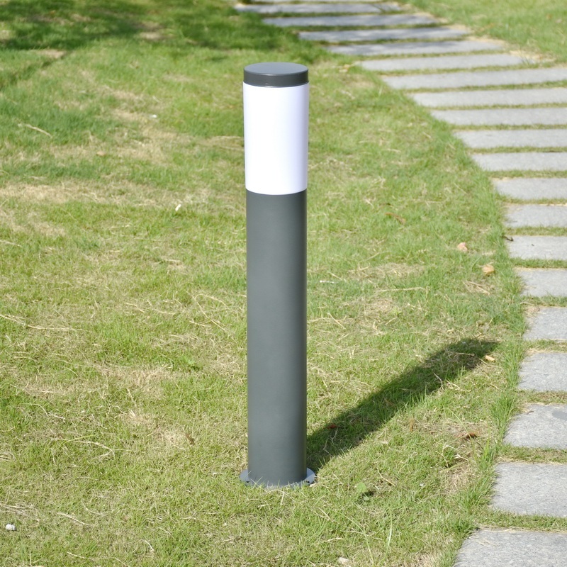 야외 볼라드등 원통형 가로등 방범등 스탠드 바닥등 램프 114mm 30cm 샌드블랙 - 상세 이미지 3