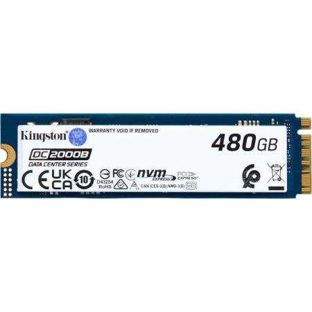 [해외]킹스턴 데이터 센터 DC2000B PCIe 4.0 NVMe M.2 2280 480G 엔터프라이즈 SSD - SEDC2000BM8 240 GB