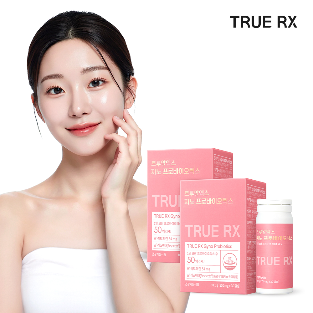 트루알엑스 질 유산균 지노 프로바이오틱스 여성 리스펙타 클리오 30캡슐, 2개 제품 이미지