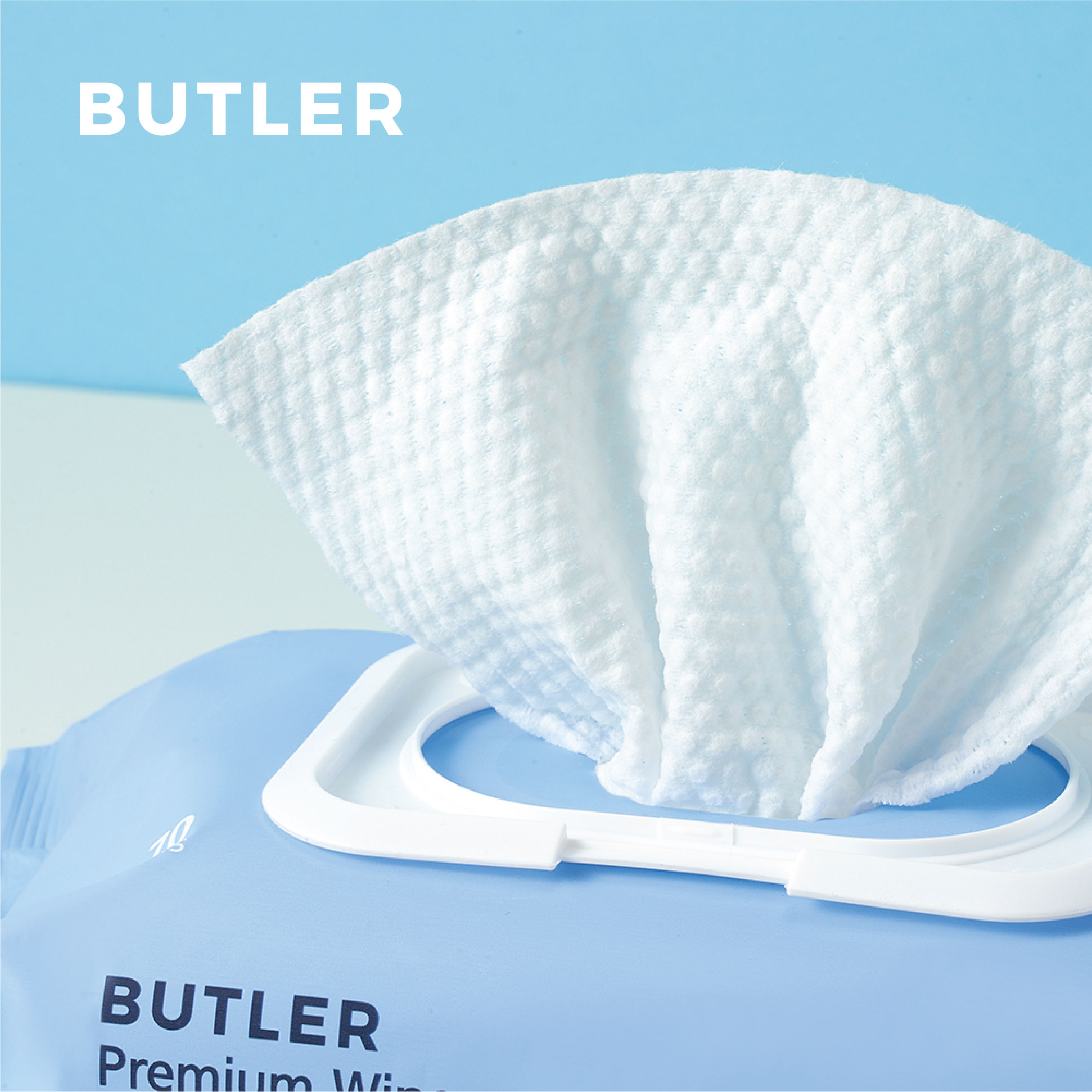 버틀러 카르 프리미엄 정제수100% 유아물티슈 엠보싱 캡형 70매, 20개