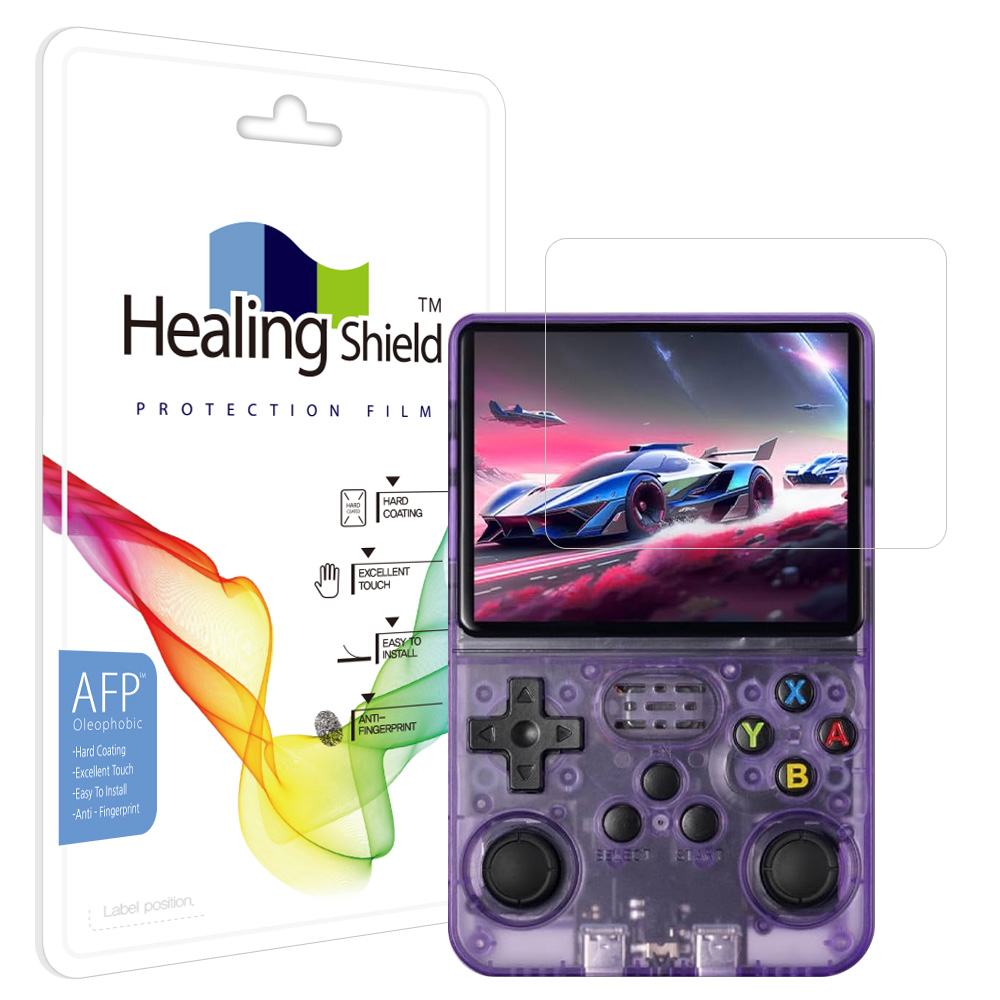 R36S 레트로 휴대용 게임기 올레포빅 액정보호필름 1매