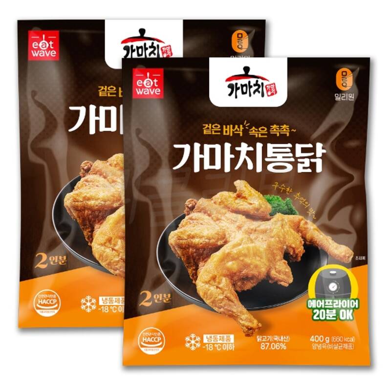 가마치 옛날통닭 400g 2개 : 가성비  가심비  준더팍