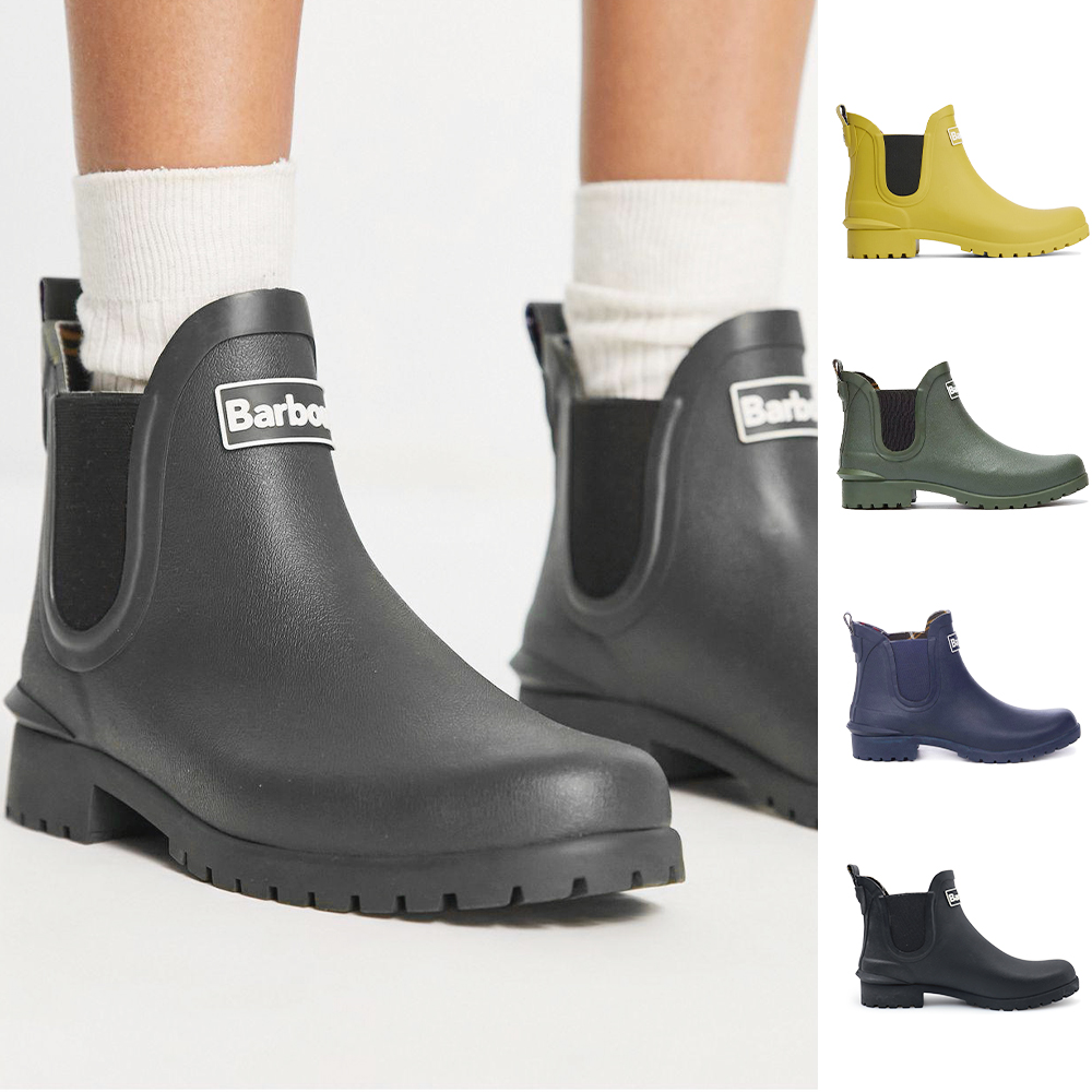 바버 웰링턴 윌튼 레인부츠 숏 여성 장화 부츠
