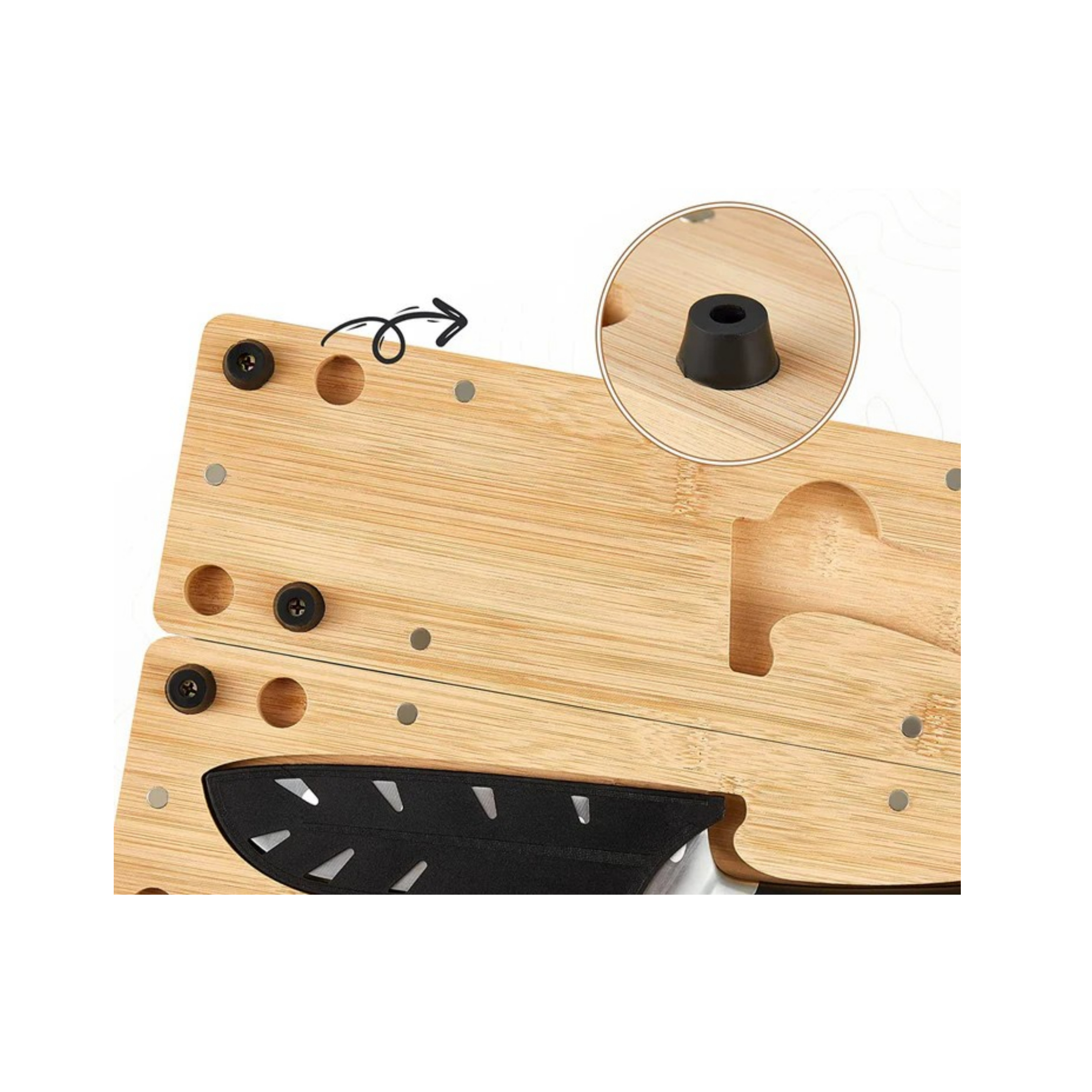 킹캠프 휴대용 칼도마세트 L 캠핑 KA2211 CUTTING BOARD WITH KNIFE - 상세 이미지 4