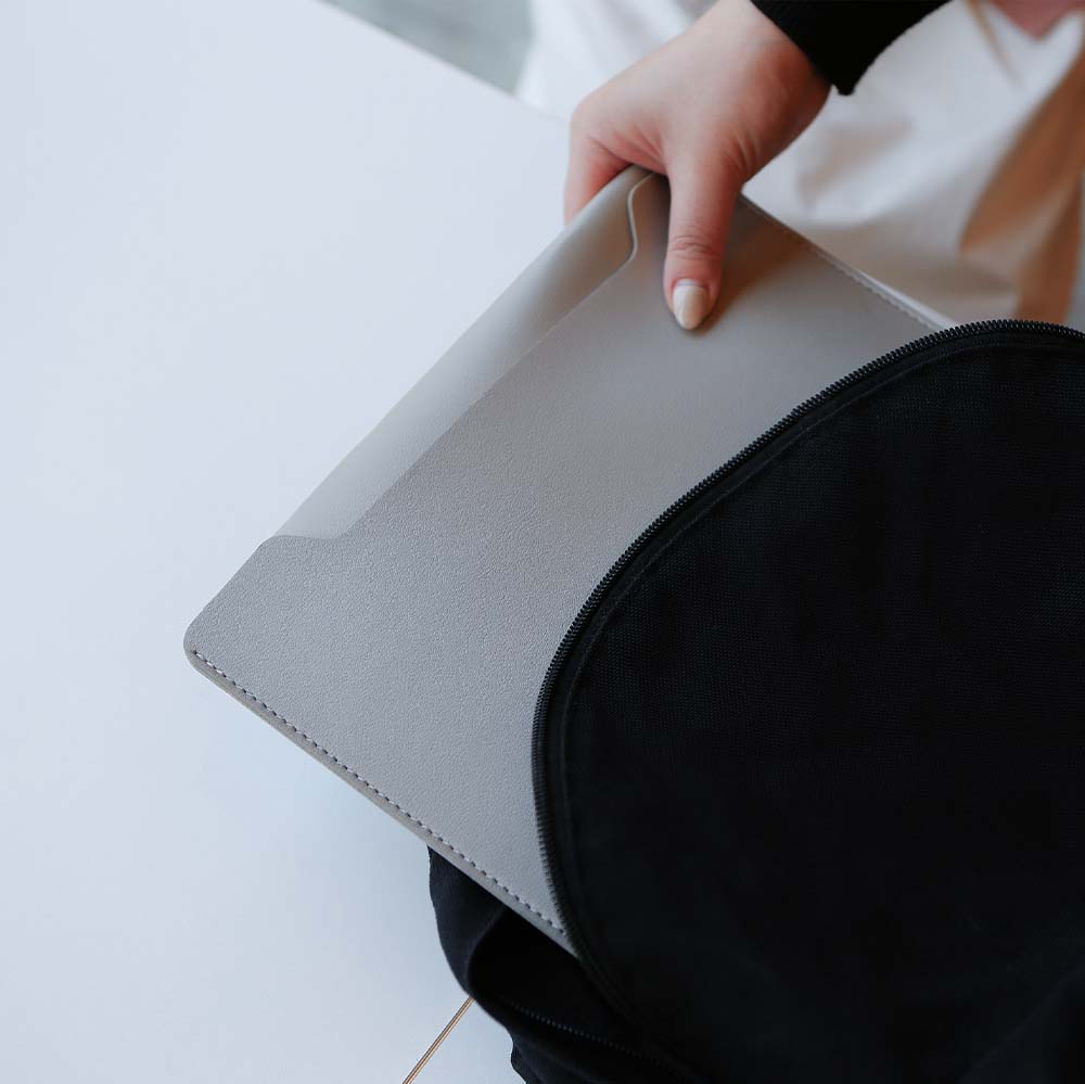 모락 마스 가죽 노트북 파우치 케이스 맥북 갤럭시북 엘지그램 13인치 15인치 17인치 - 상세 이미지 4