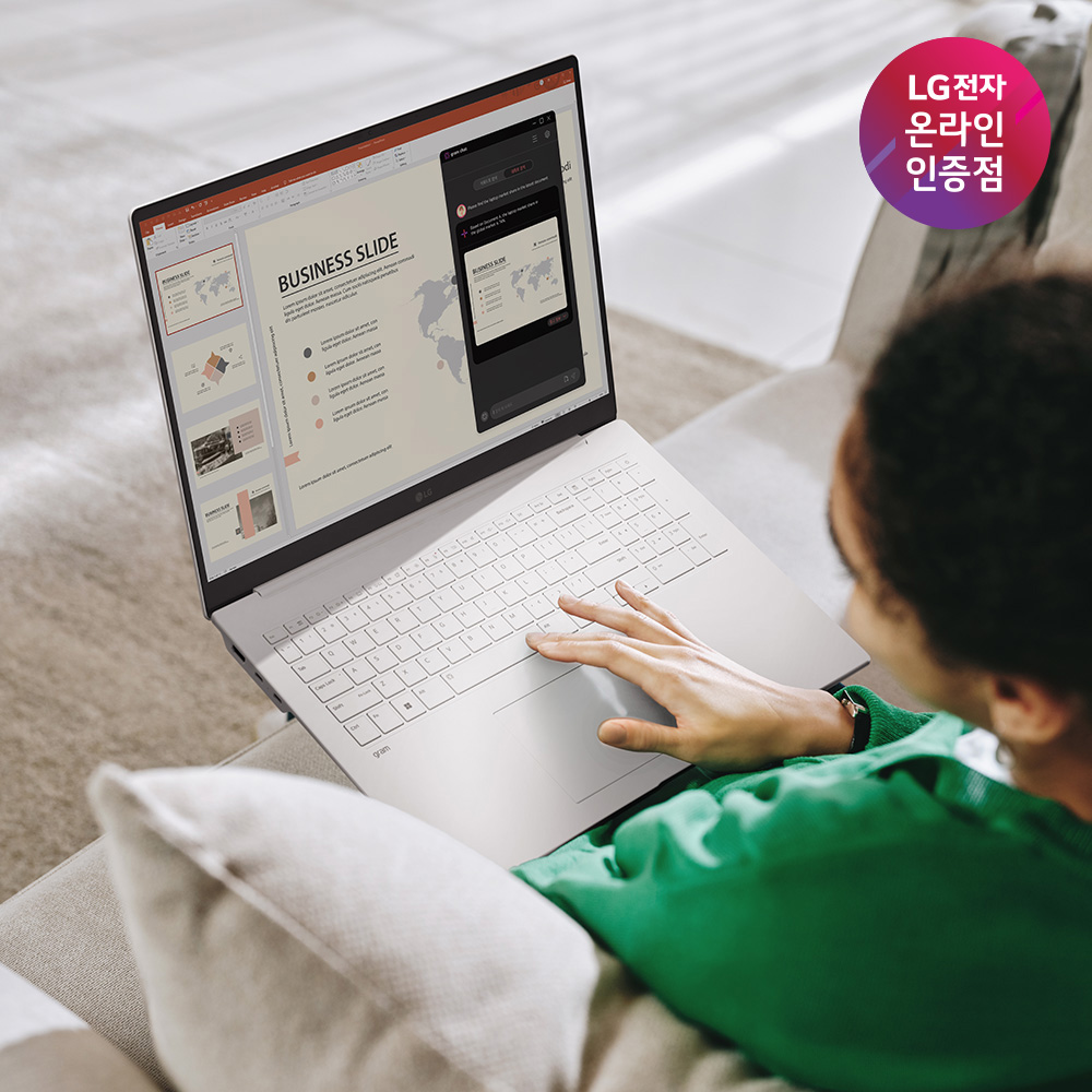 LG전자 그램프로 17 노트북 17Z90TP-GA5YK 16GB, 256GB, 화이트 - 메인 이미지