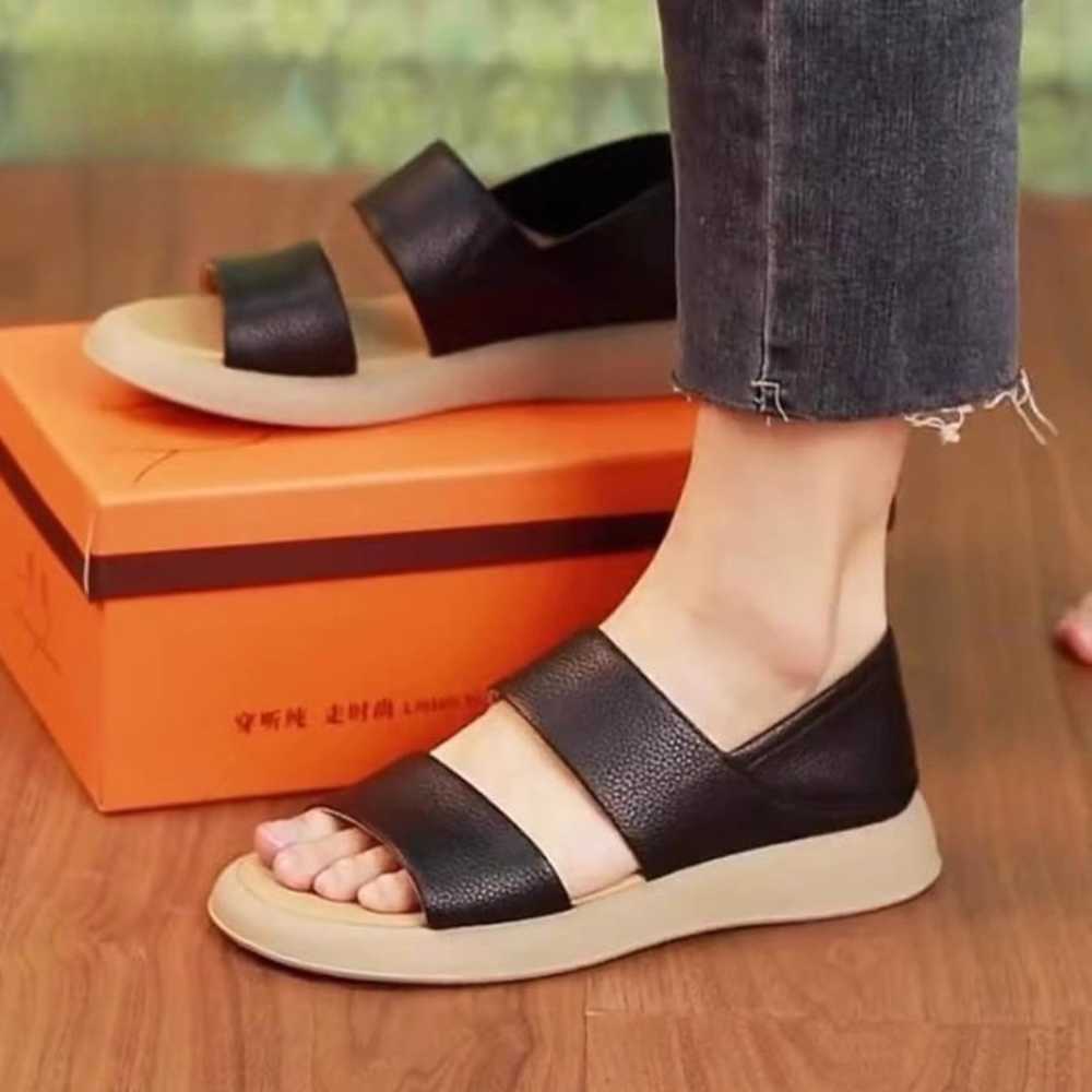 뒤막힌샌들 장마철 장마 발편한 해외여행 신발 - 상품 이미지