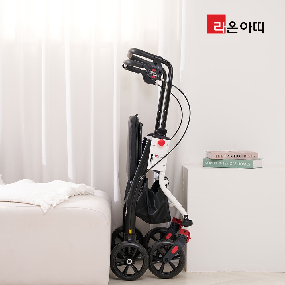 라온아띠 어르신보행기 직립형 KCS-780 고정 보관이 편리한 성인용 할머니 보행보조차 - 상세 이미지 2