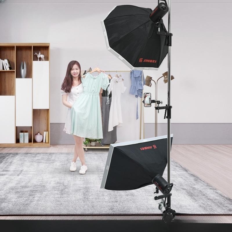 카메라 방송촬영 거치대 브이로그 조명 삼각대 스탠드 이동식 지지대 장비 - 상세 이미지 5