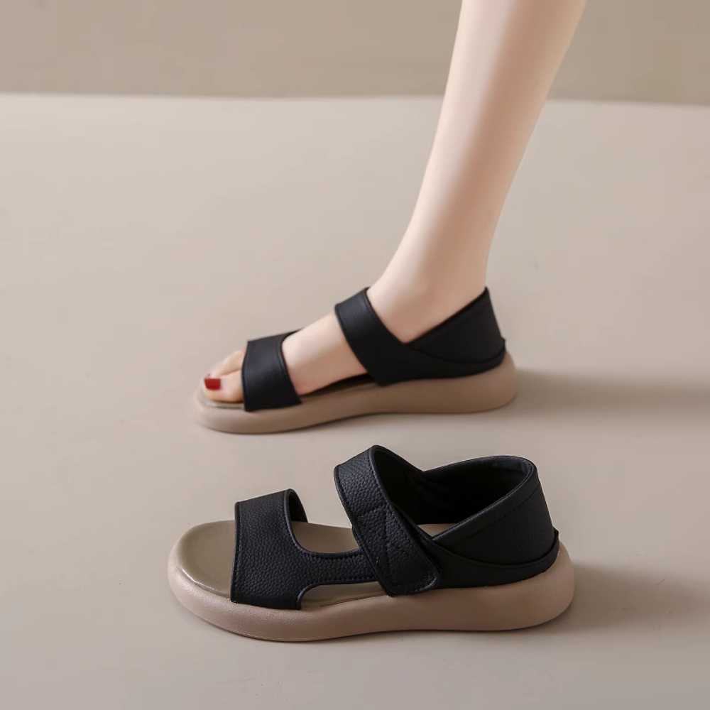 뒤꿈치막힌샌들 뒤막힘 임산부 엄마 데일리 샌들 장마 - 상품 이미지