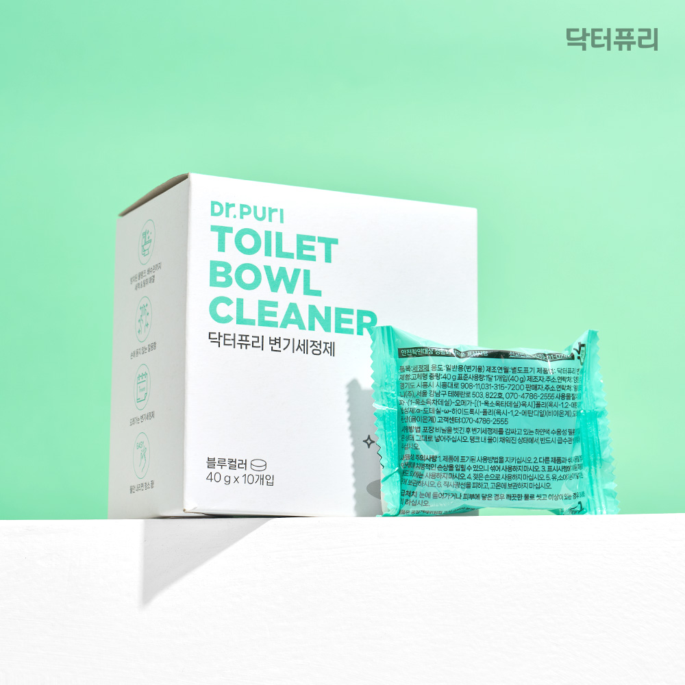 닥터퓨리 오래가는 변기세정제 클리너 40g 10개입, 1개