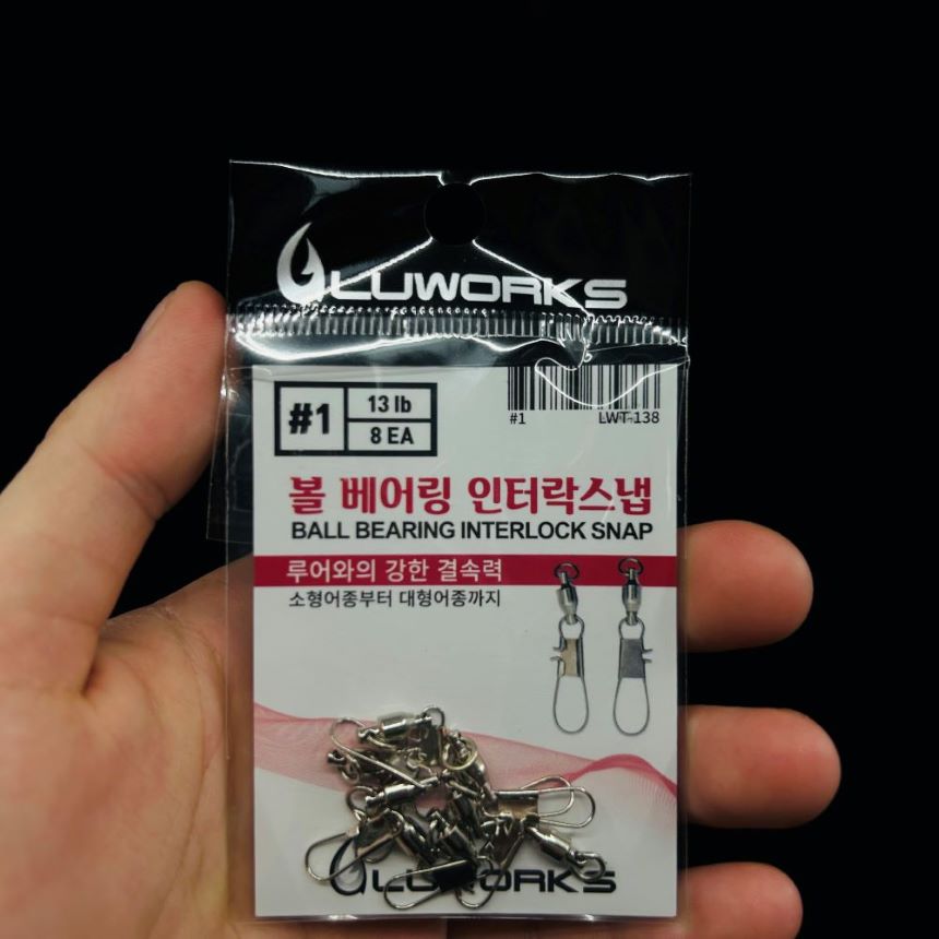 루웍스 볼 베어링 인터락스냅 줄꼬임 방지 회전 핀도래 스냅 LWT-138 - 상세 이미지 3