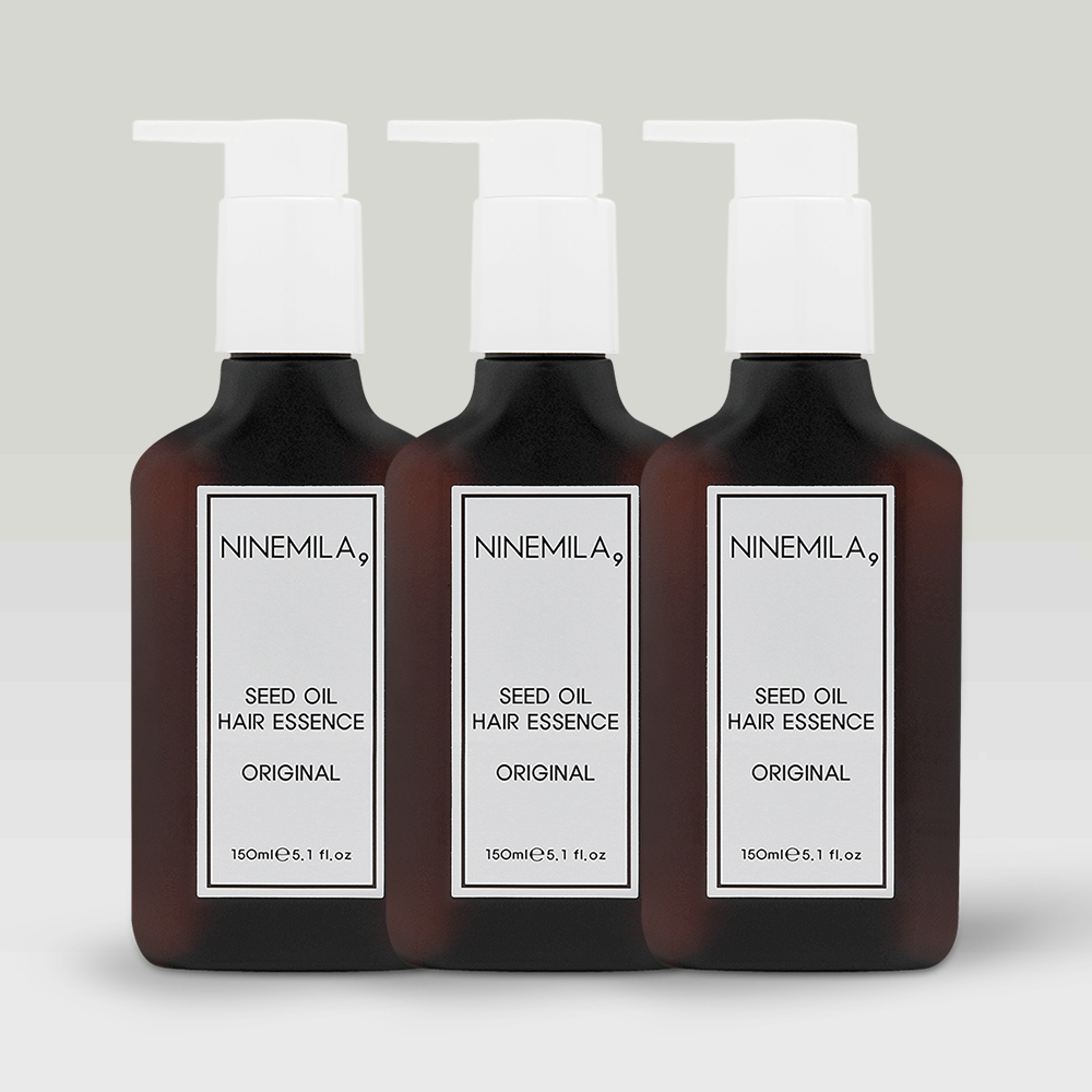 나인밀라 시드 오일 헤어 에센스 아르간 미용실 화이트로즈향, 150ml, 3개