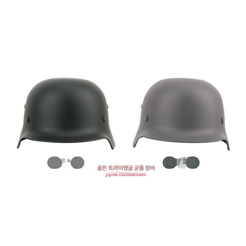 독일군 고글헬맷 철모 소품 전투모 방탄모 레트로 코스프레 군함회색 - 상세 이미지 4