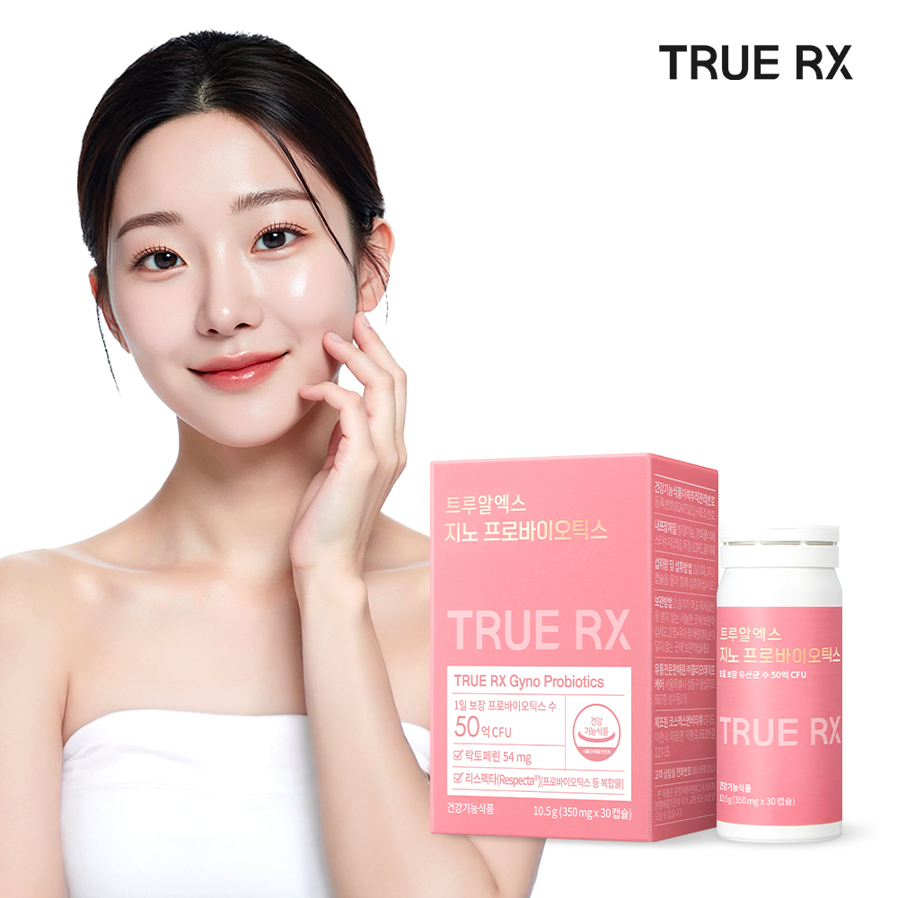 트루알엑스 질 유산균 지노 프로바이오틱스 여성 리스펙타 클리오 30캡슐, 1개 제품 이미지